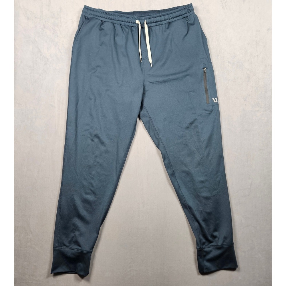 Vuori Sunday Performance Joggers Mens XXL Blue Athletic Zip Pocket Sweatpants
